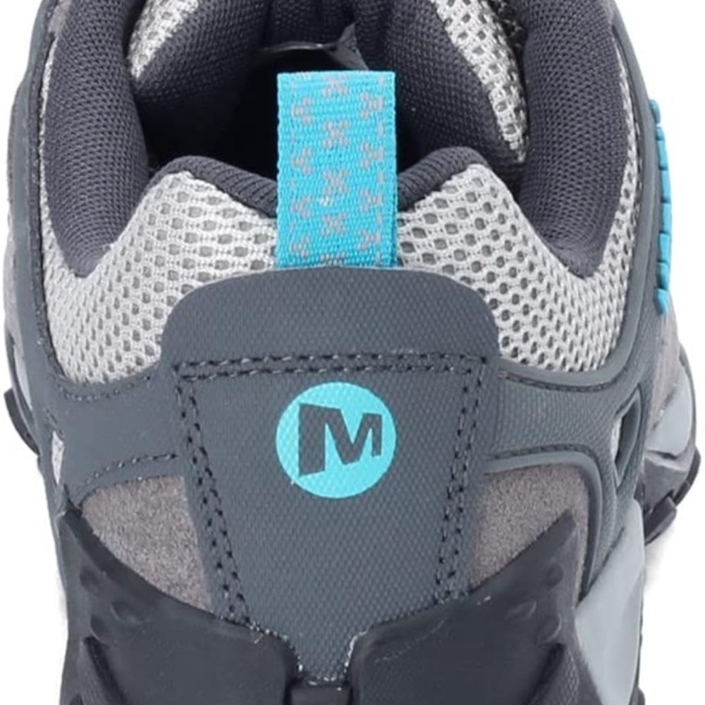 Merrell Women's Crosslander 2 Gray and Blue Hiking Shoes - Picture 3 of 6